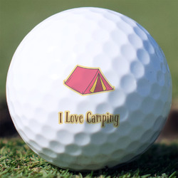 Summer Camping Golf Balls - Non-Branded - Set of 12 (Personalized)