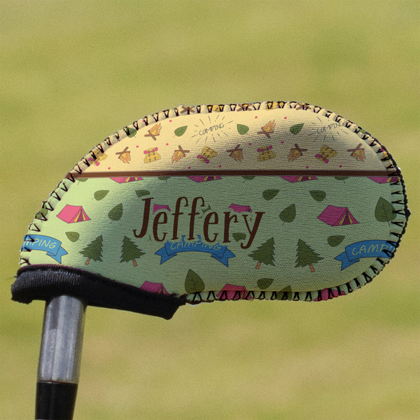 Custom Summer Camping Golf Club Iron Cover (Personalized)