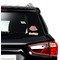 Summer Camping Graphic Car Decal (On Car Window)