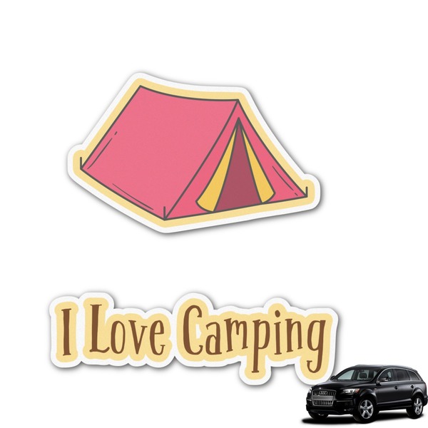Custom Summer Camping Graphic Car Decal (Personalized)