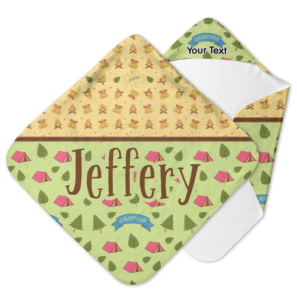 Custom Summer Camping Hooded Baby Towel (Personalized)