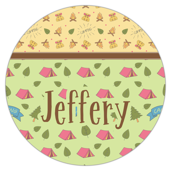 Summer Camping Icing Circle - Large - Single