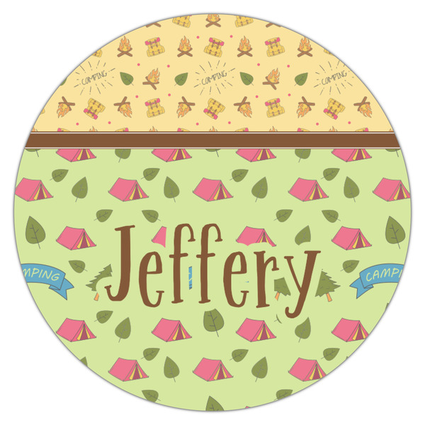 Summer Camping Icing Circle - Medium - Single