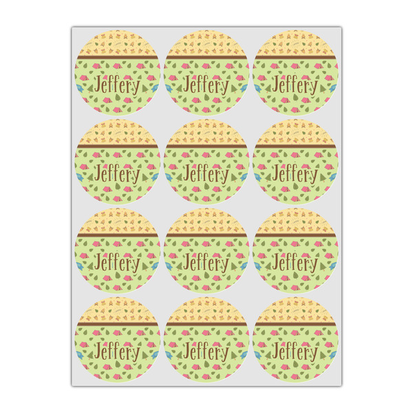 Summer Camping Icing Circle - Small - Set of 12