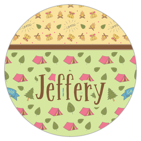 Summer Camping Icing Circle - Small - Single