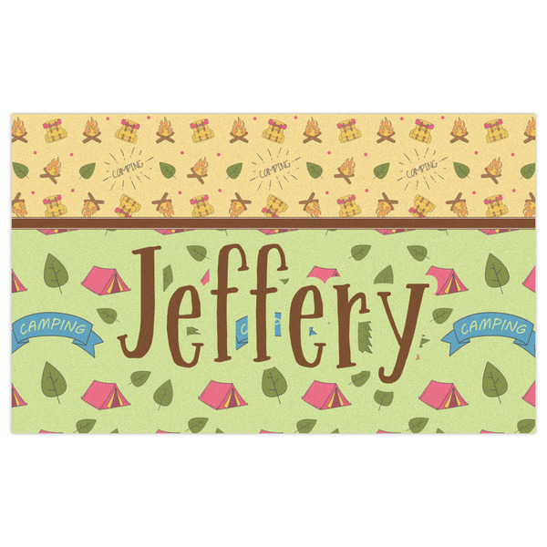 Summer Camping Indoor / Outdoor Rug - 3'x5' - Front Flat