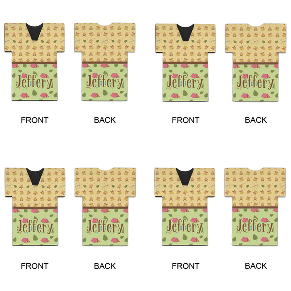 Summer Camping Jersey Bottle Cooler - Set of 4 - APPROVAL