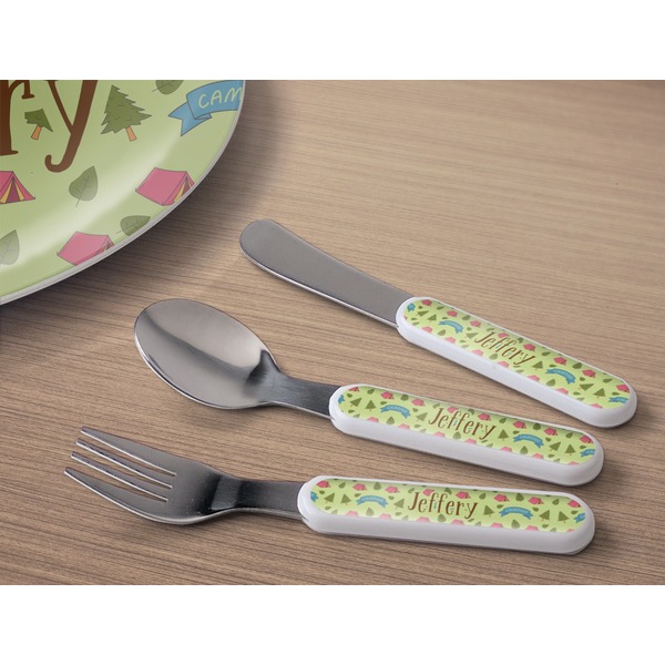 Summer Camping Kids Flatware w/ Plate