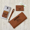Summer Camping Leather Phone Wallet, Ladies Wallet & Business Card Case