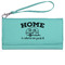 Summer Camping Ladies Leatherette Wallet - Laser Engraved- Teal