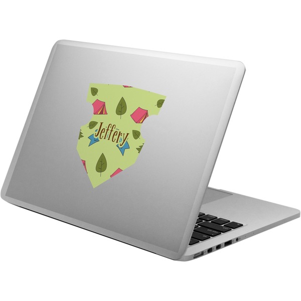 Custom Summer Camping Laptop Decal (Personalized)