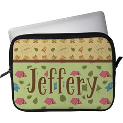 Summer Camping Laptop Sleeve / Case - 15" (Personalized)