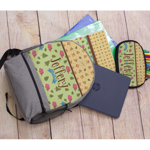 Summer Camping Large Backpack - Gray - With Stuff