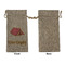 Summer Camping Large Burlap Gift Bags - Front Approval