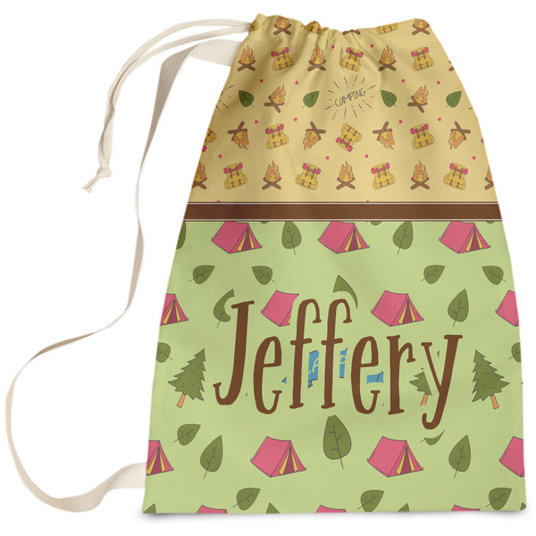 Custom Summer Camping Laundry Bag - Large (Personalized)