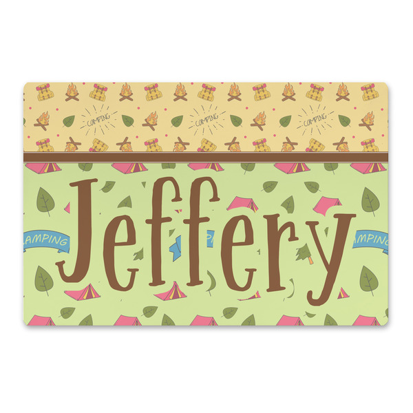 Custom Summer Camping Large Rectangle Car Magnet (Personalized)
