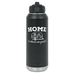 Summer Camping Water Bottle - Laser Engraved - Front