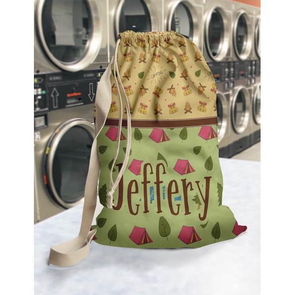 Summer Camping Laundry Bag in Laundromat