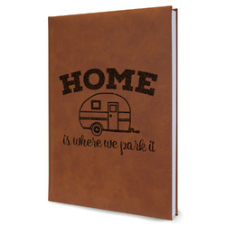 Summer Camping Leather Sketchbook - Large - Single Sided