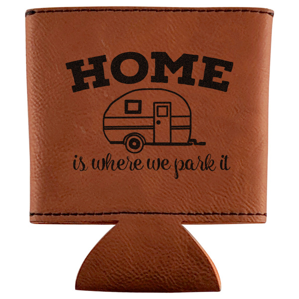 Custom Summer Camping Leatherette Can Sleeve