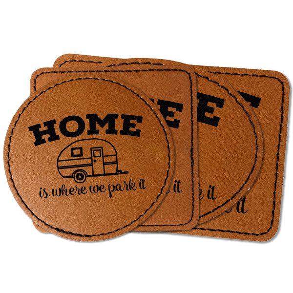 Custom Summer Camping Faux Leather Iron On Patch