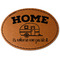 Summer Camping Faux Leather Iron On Patch - Oval