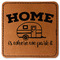 Summer Camping Faux Leather Iron On Patch - Square