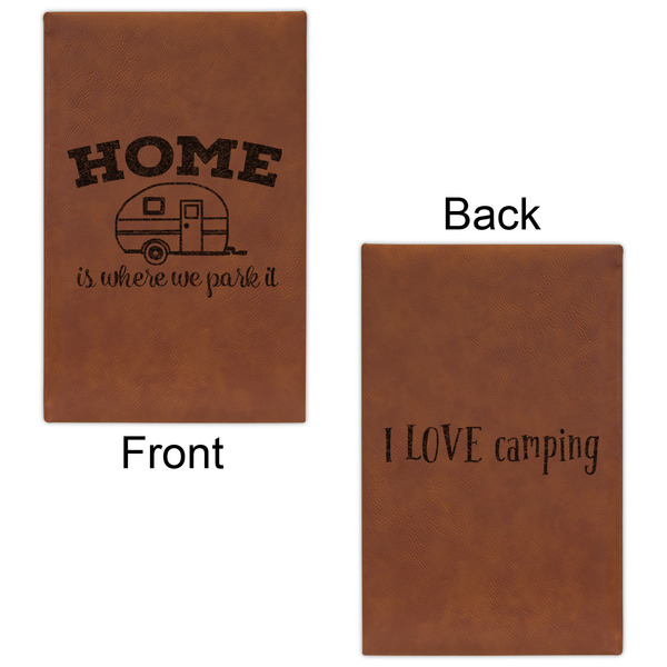 Summer Camping Leatherette Sketchbooks - Small - Double Sided - Front & Back View