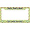 Summer Camping License Plate Frame Wide