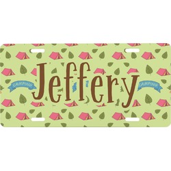 Summer Camping Front License Plate (Personalized)