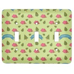 Summer Camping Light Switch Cover (3 Toggle Plate)