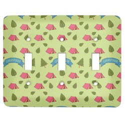 Summer Camping Light Switch Cover (3 Toggle Plate)