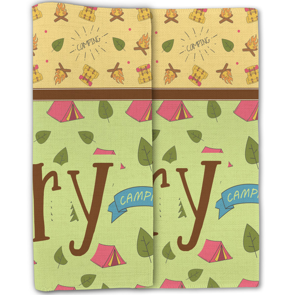 Summer Camping Linen Placemat - Folded Half (double sided)