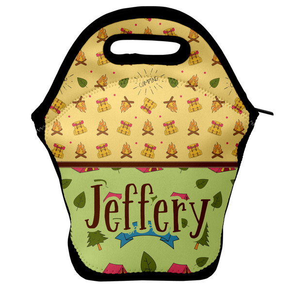 Custom Summer Camping Lunch Bag w/ Name or Text