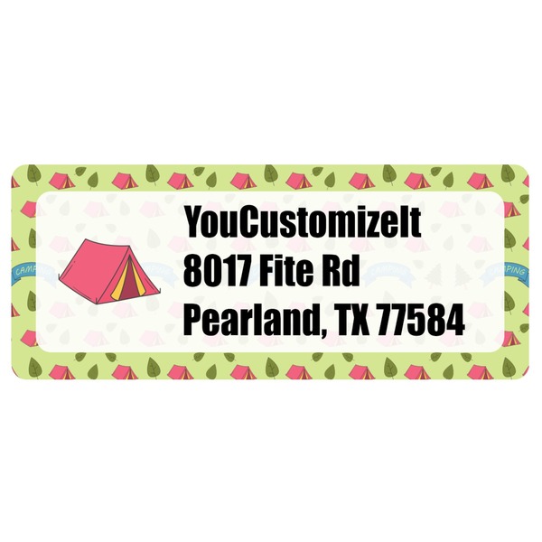 Custom Summer Camping Return Address Labels (Personalized)