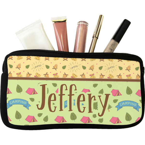 Custom Summer Camping Makeup / Cosmetic Bag - Small (Personalized)