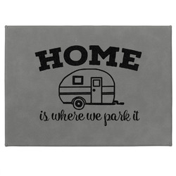 Summer Camping Medium Gift Box w/ Engraved Leather Lid