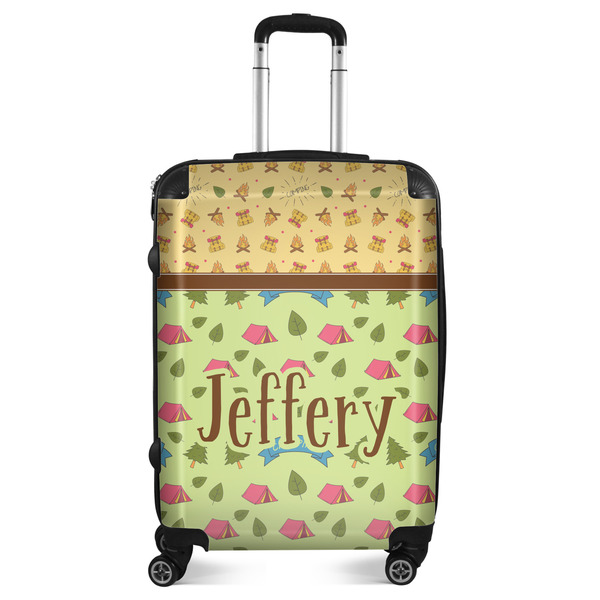 Custom Summer Camping Suitcase - 24" Medium - Checked (Personalized)