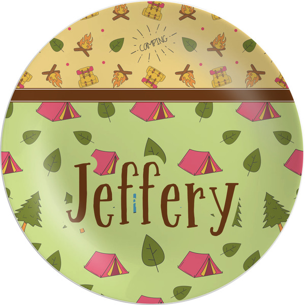 Custom Summer Camping Melamine Plate (Personalized)