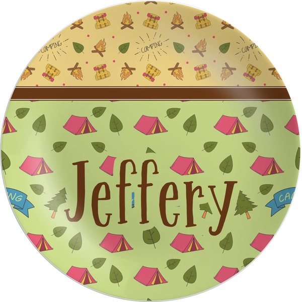 Custom Summer Camping Melamine Plate (Personalized)