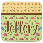 Summer Camping Memory Foam Bath Mat - 48"x48" (Personalized)