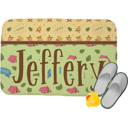 Summer Camping Memory Foam Bath Mat - 34"x21" (Personalized)