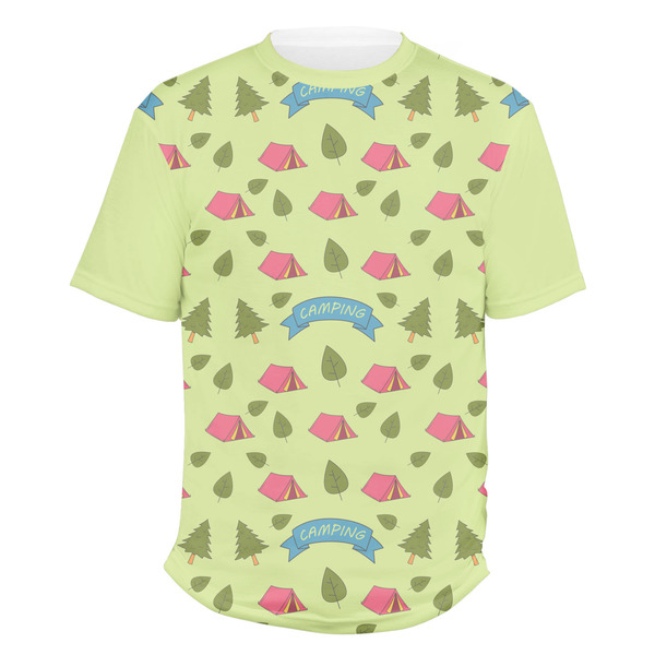 Custom Summer Camping Men's Crew T-Shirt - 2X Large