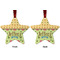Summer Camping Metal Star Ornament - Front and Back