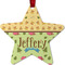 Summer Camping Metal Star Ornament - Front