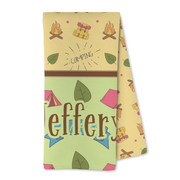 Custom Summer Camping Kitchen Towel - Microfiber (Personalized)