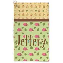 Summer Camping Microfiber Golf Towel - Large (Personalized)