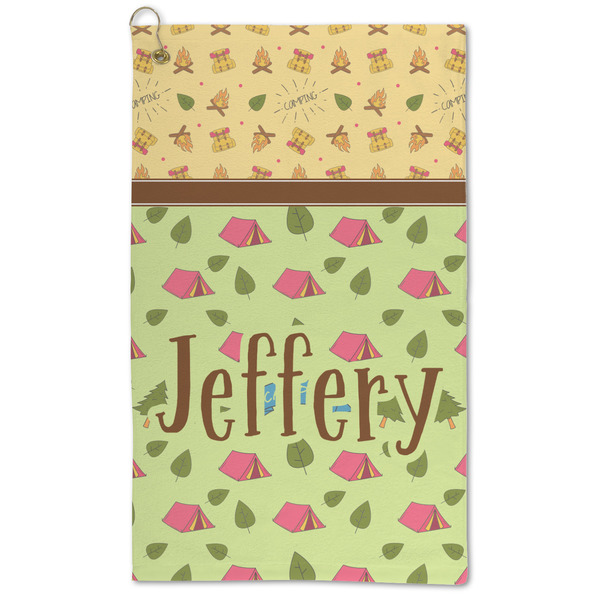 Custom Summer Camping Microfiber Golf Towel - Large (Personalized)