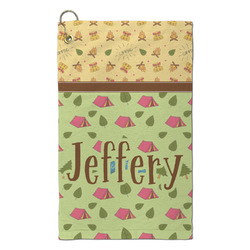 Summer Camping Microfiber Golf Towel - Small (Personalized)
