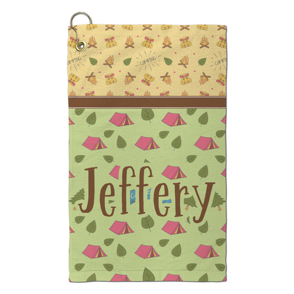 Custom Summer Camping Microfiber Golf Towel - Small (Personalized)